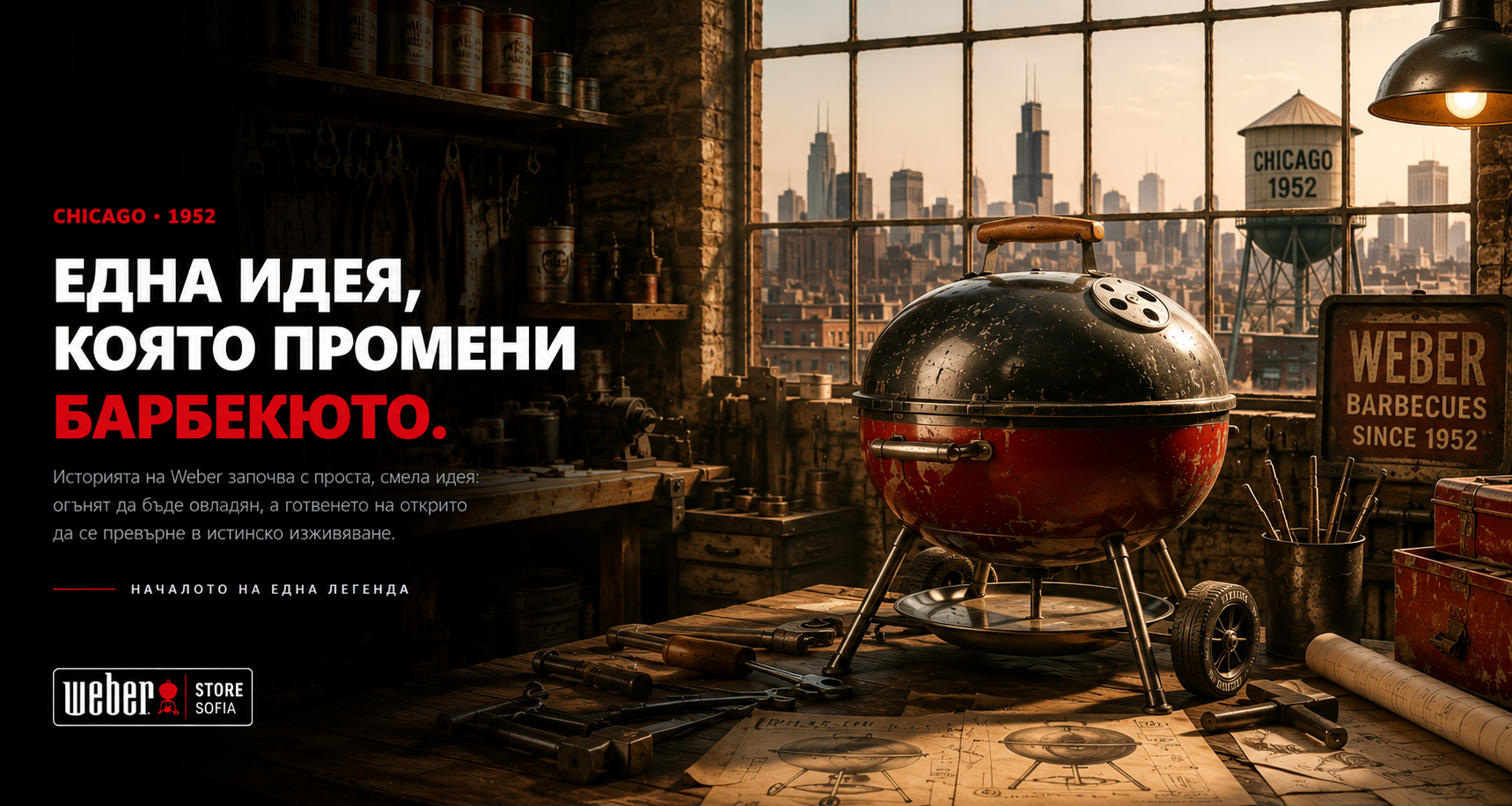 Историята на Weber започва в Чикаго през 1952 година