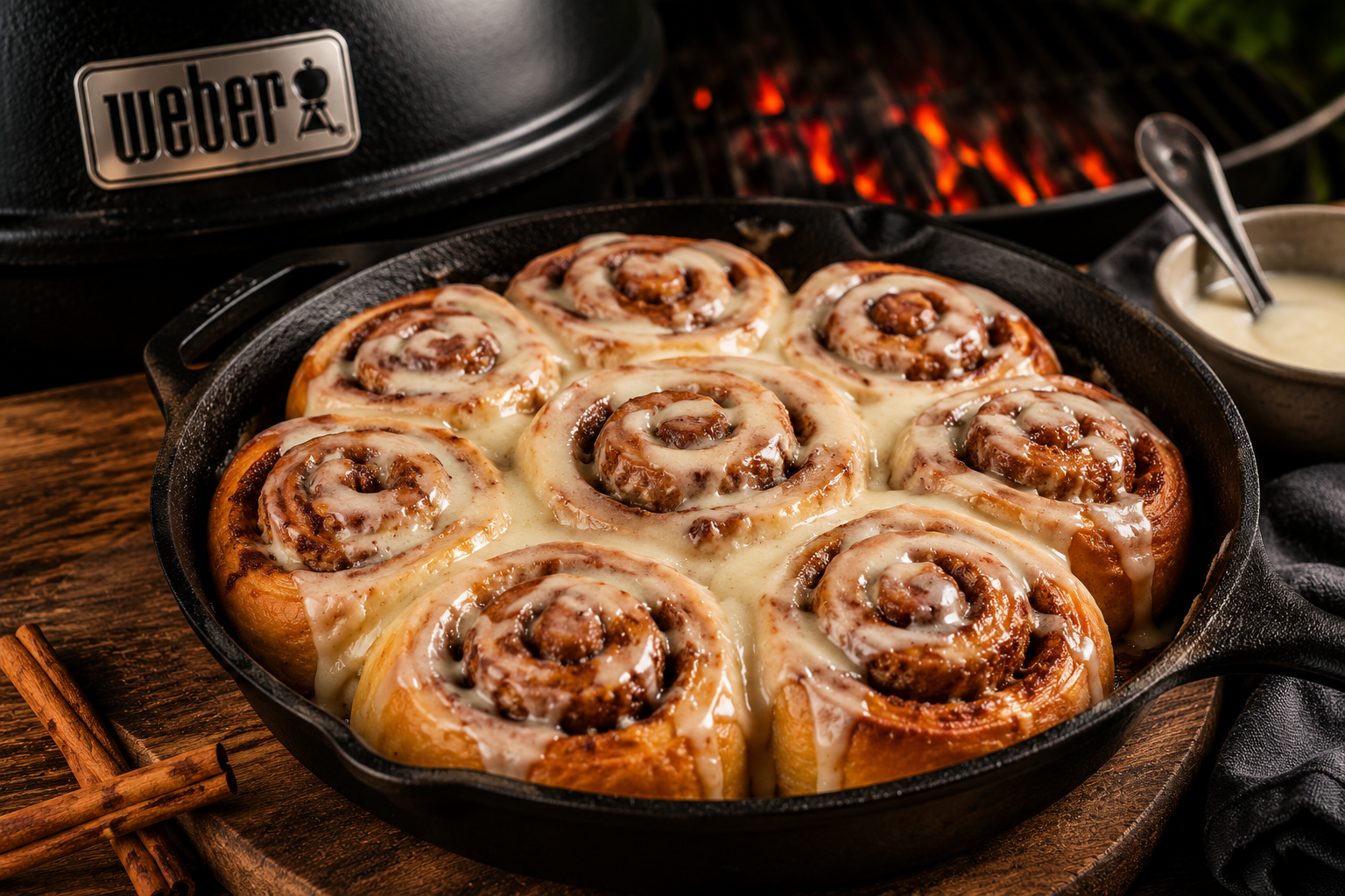 Cinnamon Rolls в чугунен тиган