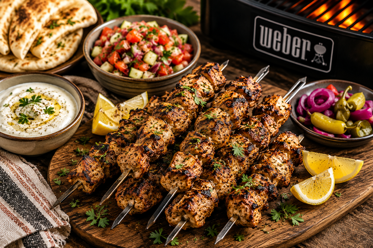 Chicken Shawarma Skewers