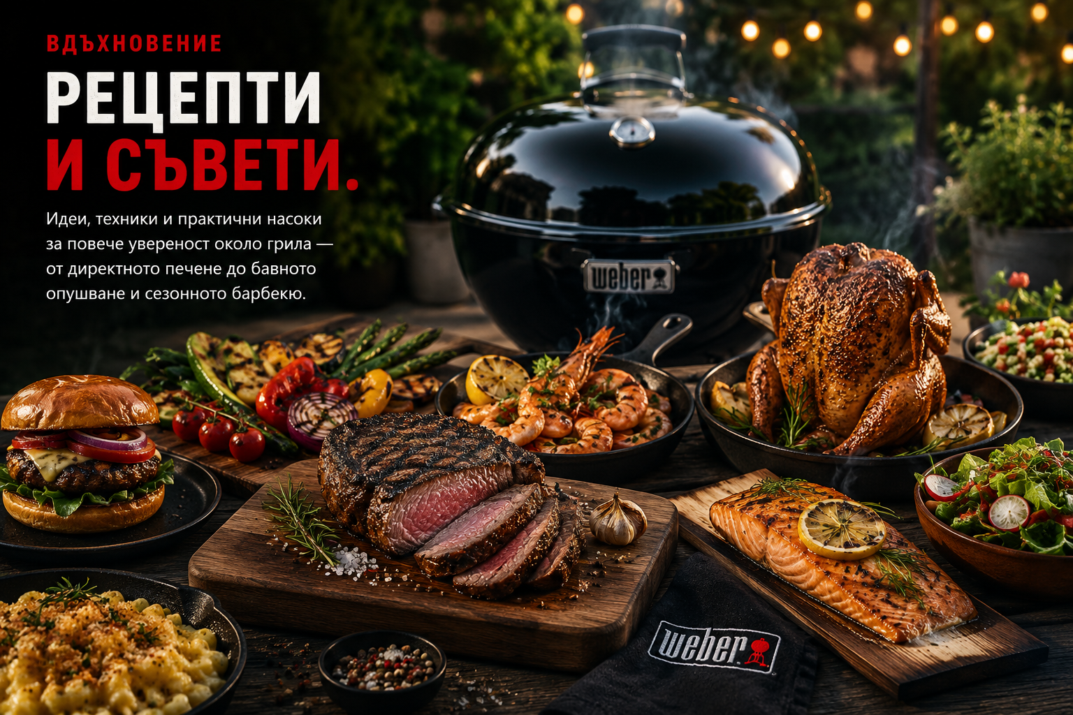 Рецепти за Weber барбекю